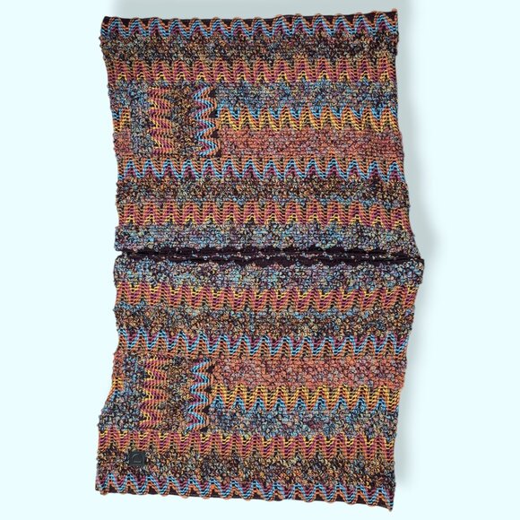 Desigual Colourful Knit Poncho - Picture 4 of 12